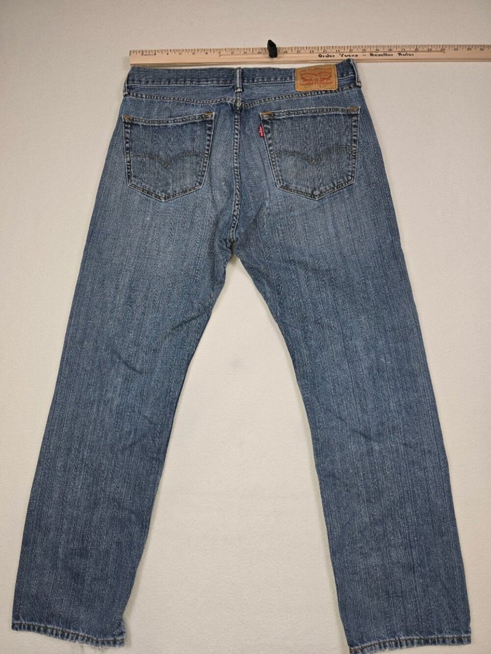 Levis 501 Original Fit Mens Jeans W36 L32 Blue Denim 100% Cotton - Picture 5 of 5